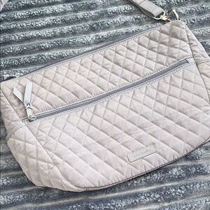 Vera Bradley Light Gray Quilted Crossbody Bag